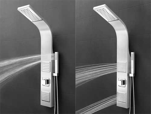 AKDY Shower Panel Jets and Handheld Wand Sprayer