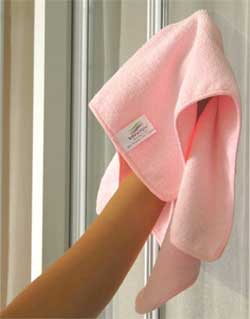 Use a Microfiber Cloth to Quickly Clean Your Pulse Shower Spa and Prevent Water Spots