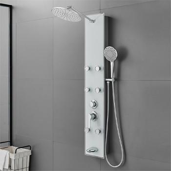 Rovogo Shower System with Rain Shower Head and Handheld Wand Attachment