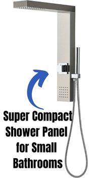 Small Shower Panel for Compact Bathrooms - Easy to Install and Low Cost Too