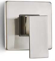 Square Stainless Steel Mixing Valve to Match Retrofit Shower Panel